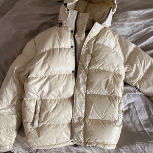 SOLD XXS Aritzia Super Puff Beige Down Parka